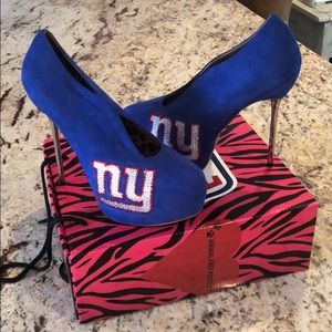 Woman NFL NY Giant Platform Shoes